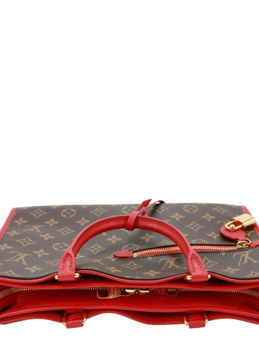 Louis Vuitton Popincourt Monogram Canvas Tote Bag Red